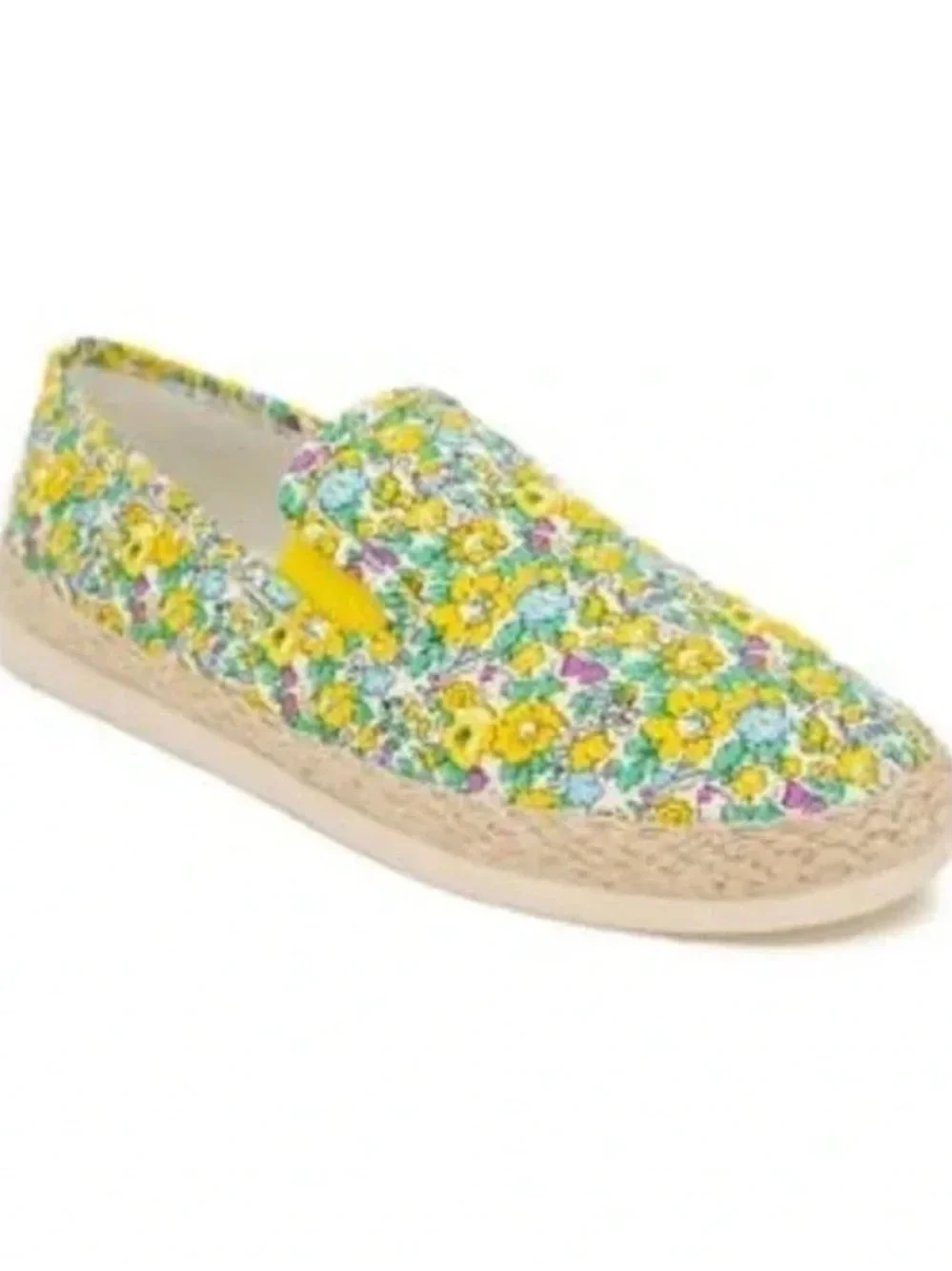 ESPRIT | Emilia Slip-On Espadrilles Yellow Green Floral Summer Vibes